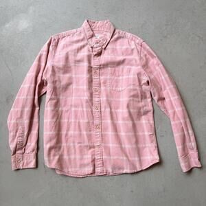 GAP For Good Pink Standard Fit Stretch Button-Up Shirt - Large